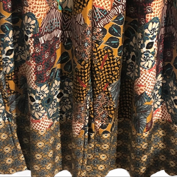 Sleeveless Patchwork Print Wide Leg Crop Jumpsuit - Picture 4 of 4